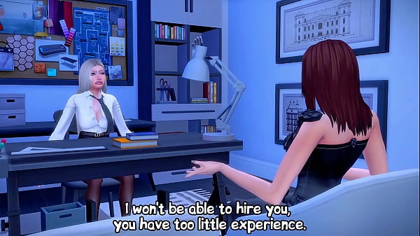 FUTANARI MISTRESS FUCKED HER BOSS HARD AT THE INTERVIEW (SIMS   ANIME HENTAI   SFM)