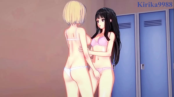 Takina Inoue and Chisato Nishikigi intense lesbian play and futanari sex. – Lycoris Recoil Hentai