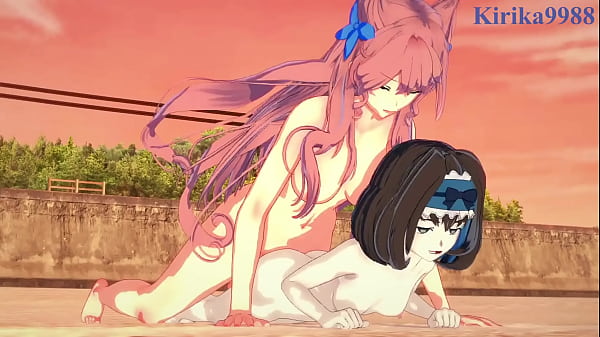 Garie Tûmân and Maria Cadenzavna Eve intense futanari sex. – Symphogear Hentai