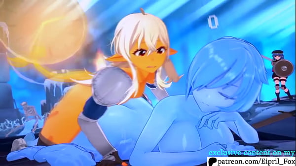 Futanari Shark x Slime Animated Hentai Porn 4K
